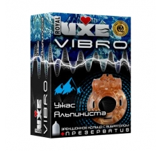 Виброкольцо Luxe Vibro Ужас альпиниста+презерватив