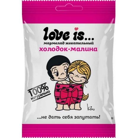 Love is жевательный мармелад ЖуйМиксик со вкусом Холодок-малина 25г 0
