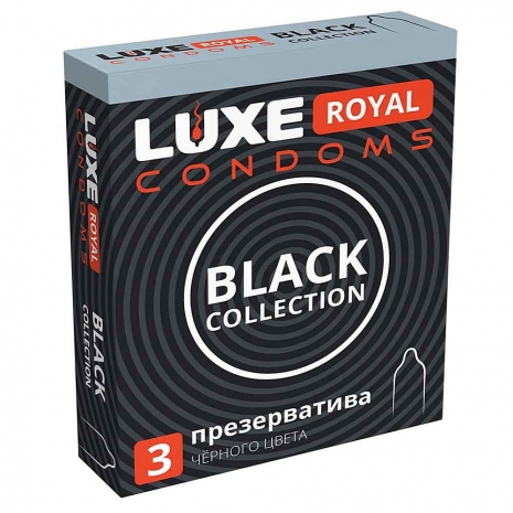 Презервативы LUXE ROYAL Black Collection (черные) 1*240