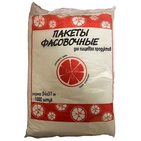 Пакет фасов. 24 *37 10 мкм  Еврик (1000 шт)0