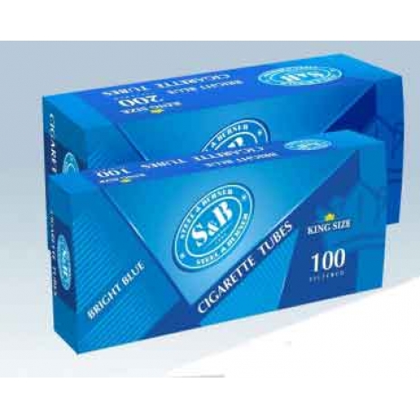 Гильзы сигаретные S&B Blue  (200 шт/блок) фильтр 15 мм  1*500